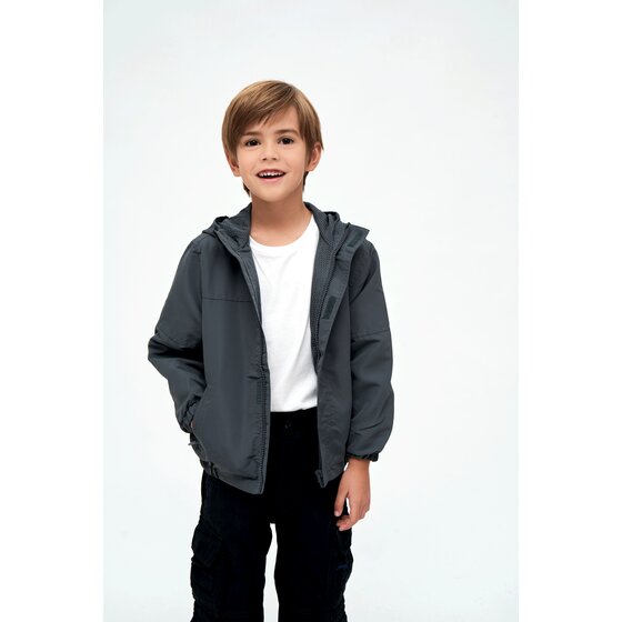 BRANDIT Kids Summerwindbreaker Frontzip, anthracite 170/176