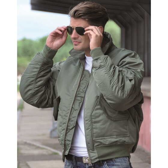 MILTEC US Fliegerjacke CWU basic, oliv