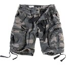 SURPLUS Airborne Vintage Shorts, black camo 3XL